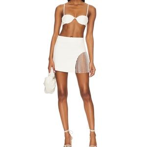 Camila Coelho Mini Skirt and Bralette Set